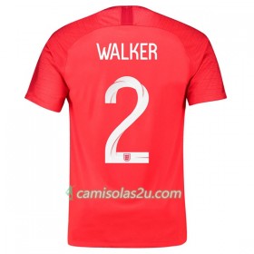 Camisolas de Futebol Inglaterra Walker 2 Equipamento Alternativa Copa do Mundo 2018 Manga Curta